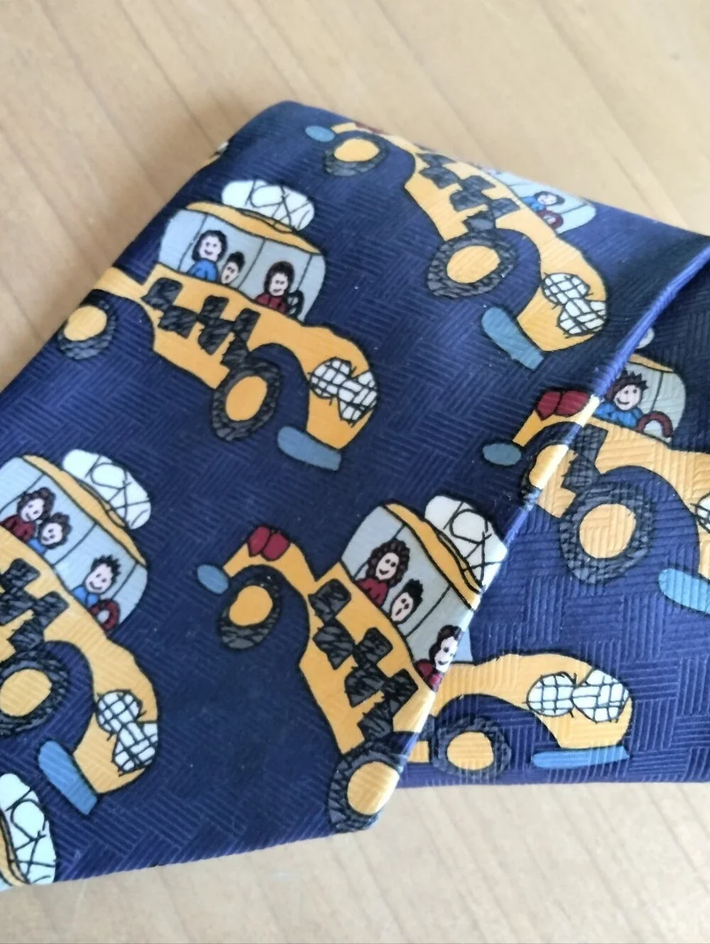 Beans McGee VTG Cartoon Happy Days Happy Taxi Polyester Necktie